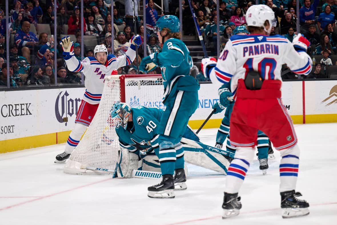 NHL: New York Rangers at San Jose Sharks