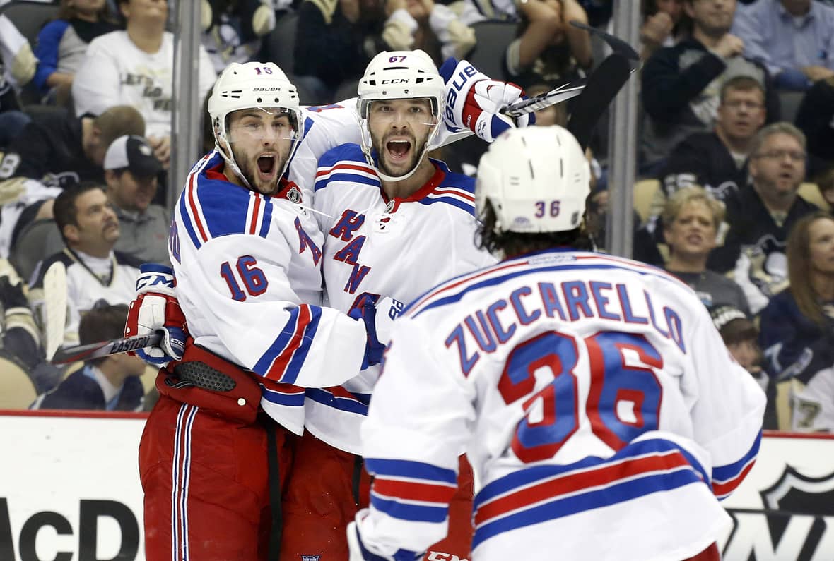NHL: Stanley Cup Playoffs-New York Rangers at Pittsburgh Penguins