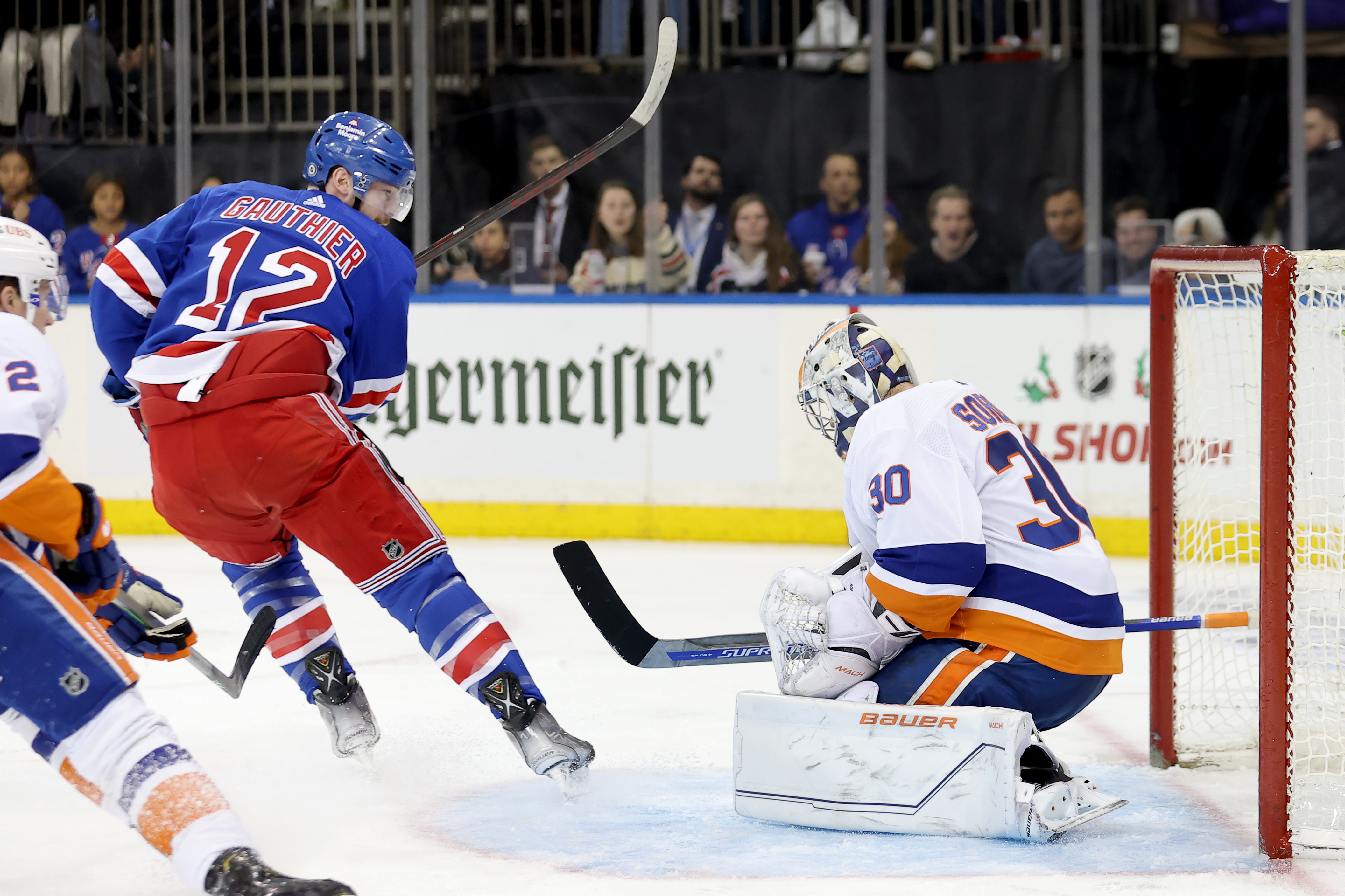Julien Gauthier and Kaapo Kakko rescue Rangers to beat Islanders