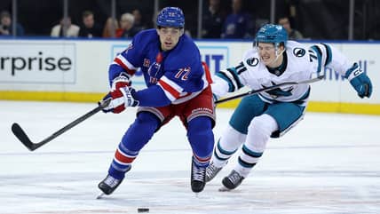 Rangers injury update: Filip Chytil leaves win against Sharks after scary collision with teammate