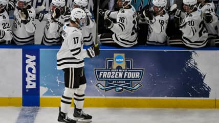 Rangers prospect scores tournament-winning goal as Western Michigan wins NCAA title