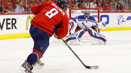 How many of Alex Ovechkin’s 895 goals were scored against the New York Rangers?