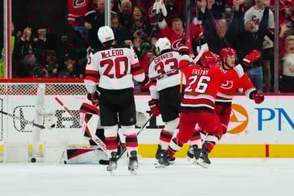 NHL: Stanley Cup Playoffs-New Jersey Devils at Carolina Hurricanes