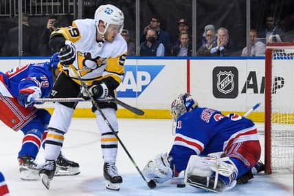 NHL: Stanley Cup Playoffs-Pittsburgh Penguins at New York Rangers