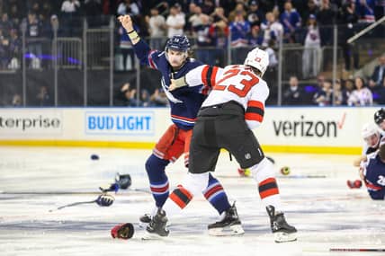 NHL: New Jersey Devils at New York Rangers