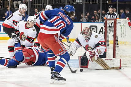 NHL: Ottawa Senators at New York Rangers