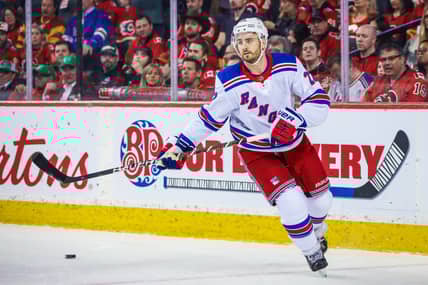 NHL: New York Rangers at Calgary Flames