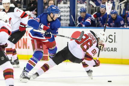 NHL: Stanley Cup Playoffs-New Jersey Devils at New York Rangers
