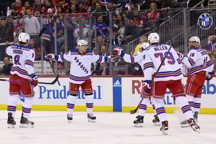 NHL: Stanley Cup Playoffs-New York Rangers at New Jersey Devils