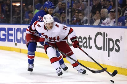 NHL: Stanley Cup Playoffs-Carolina Hurricanes at New York Rangers