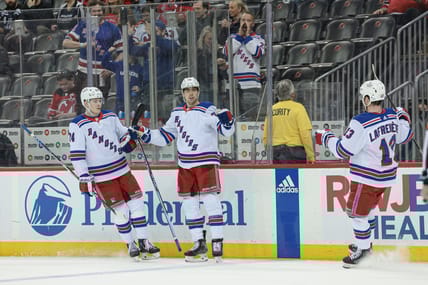 NHL: Stanley Cup Playoffs-New York Rangers at New Jersey Devils