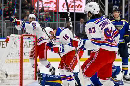 NHL: New York Rangers at St. Louis Blues