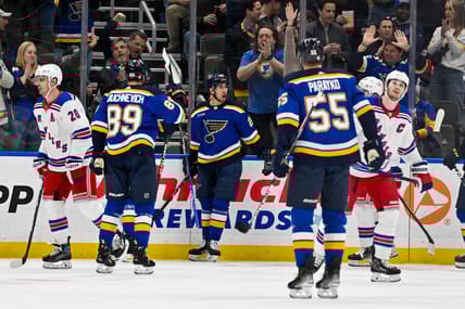 NHL: New York Rangers at St. Louis Blues