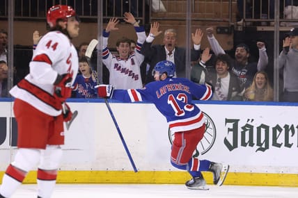 NHL: Stanley Cup Playoffs-Carolina Hurricanes at New York Rangers