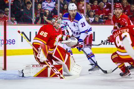 NHL: New York Rangers at Calgary Flames