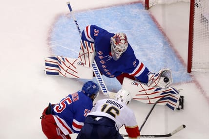 NHL: Stanley Cup Playoffs-Florida Panthers at New York Rangers | Igor Shesterkin