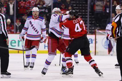 NHL: New York Rangers at New Jersey Devils