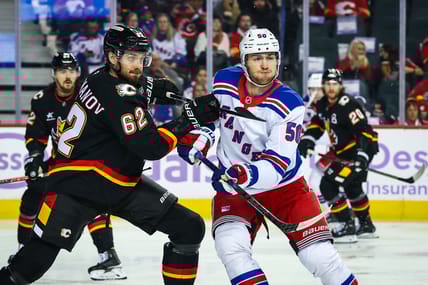 NHL: New York Rangers at Calgary Flames