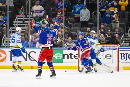 NHL: New York Rangers at St. Louis Blues