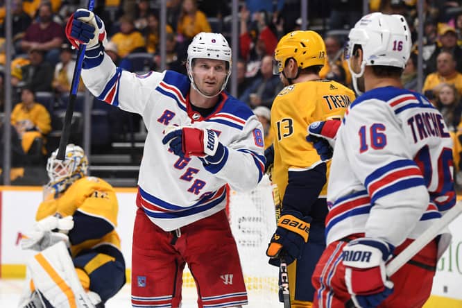 NHL: New York Rangers at Nashville Predators