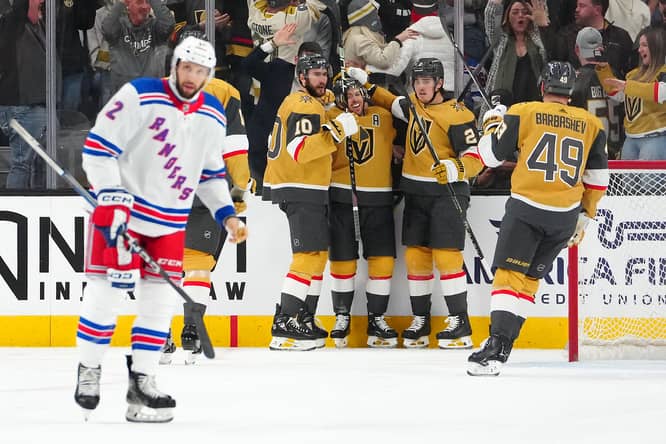 NHL: New York Rangers at Vegas Golden Knights