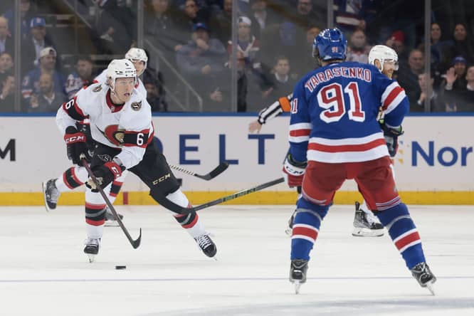 NHL: Ottawa Senators at New York Rangers