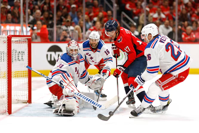 NHL: Stanley Cup Playoffs-New York Rangers at Washington Capitals