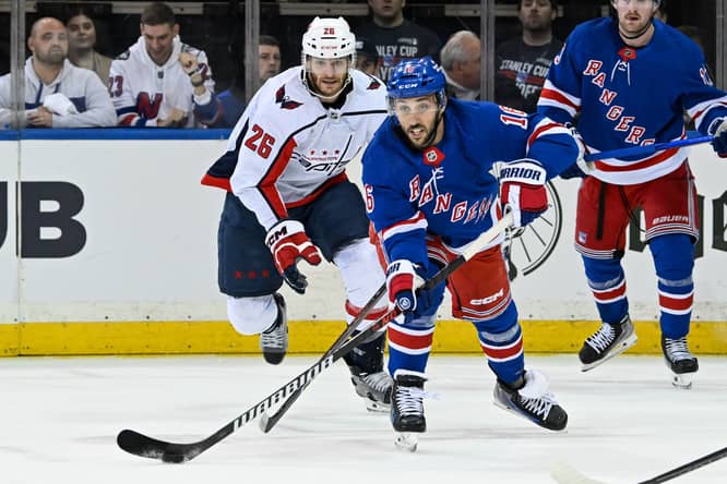 NHL: Stanley Cup Playoffs-Washington Capitals at New York Rangers