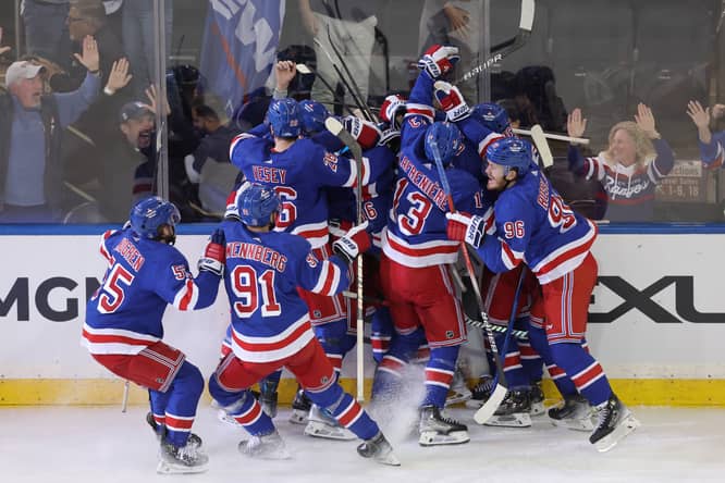 NHL: Stanley Cup Playoffs-Carolina Hurricanes at New York Rangers