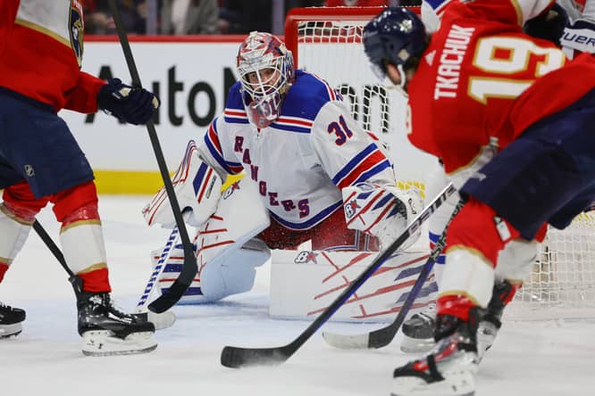 NHL: Stanley Cup Playoffs-New York Rangers at Florida Panthers