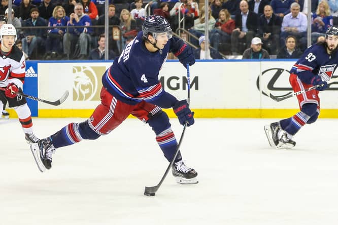 NHL: New Jersey Devils at New York Rangers