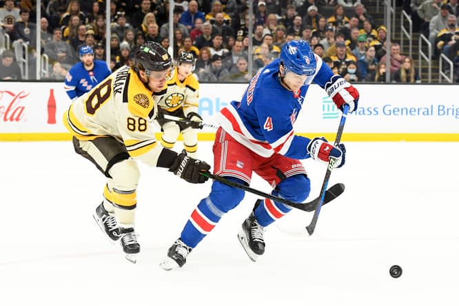 NHL: New York Rangers at Boston Bruins