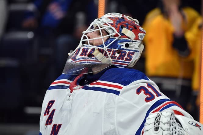 NHL: New York Rangers at Nashville Predators