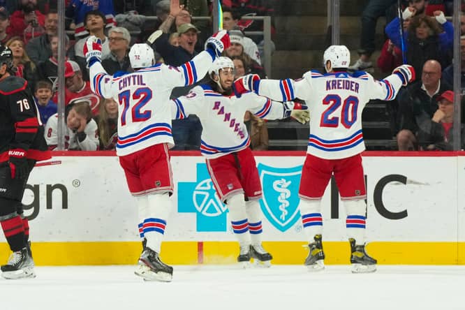 NHL: New York Rangers at Carolina Hurricanes