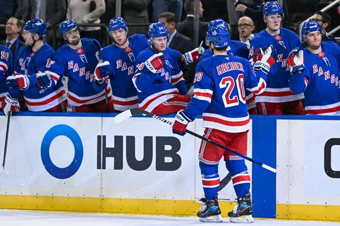 NHL: New Jersey Devils at New York Rangers