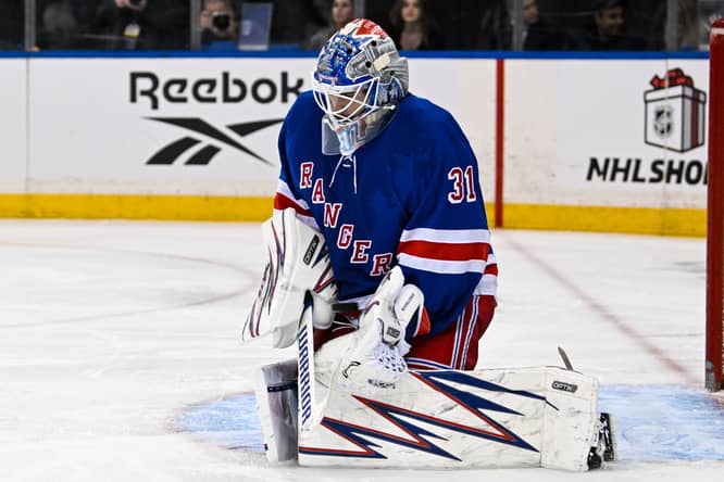 NHL: New Jersey Devils at New York Rangers