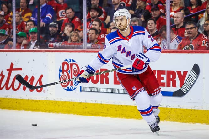 NHL: New York Rangers at Calgary Flames