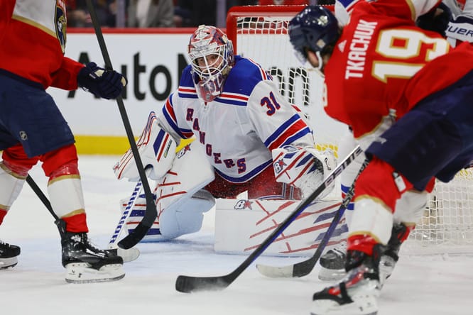 NHL: Stanley Cup Playoffs-New York Rangers at Florida Panthers