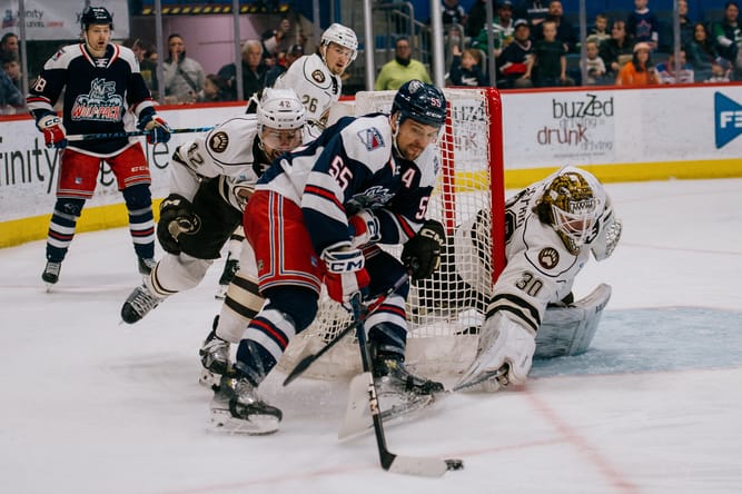 Hartford Wolf Pack vs Hershey Bears (Photo: John Mrakovcich / Hartford Wolf Pack)