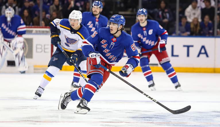 NHL: St. Louis Blues at New York Rangers