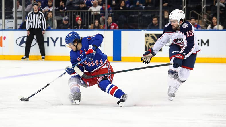 NHL: Columbus Blue Jackets at New York Rangers