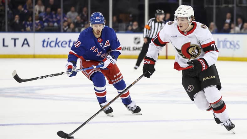 NHL: Ottawa Senators at New York Rangers