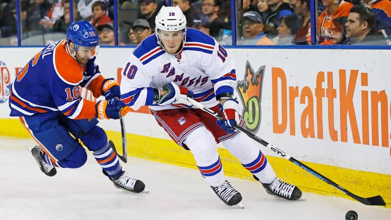 NHL: New York Rangers at Edmonton Oilers