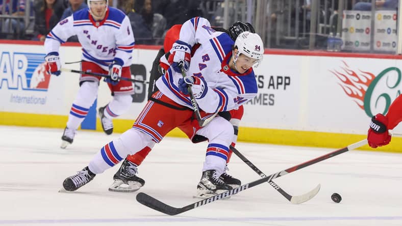 NHL: New York Rangers at New Jersey Devils