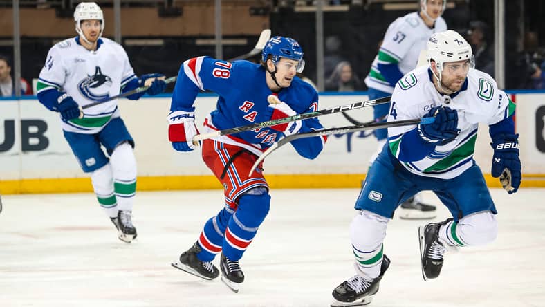 NHL: Vancouver Canucks at New York Rangers