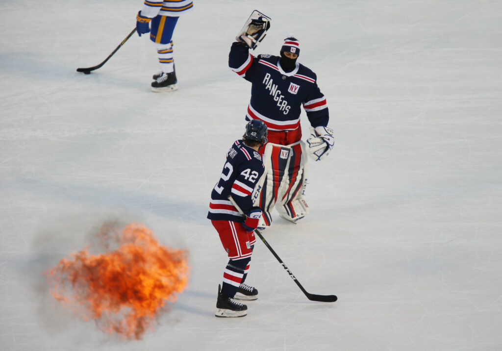 nhl outdoors rangers