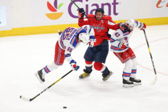 NHL Roundup: Less than 5 player not vaccinated; Backstrom out for Caps; Ovechkin likely; MacKinnon has COVID; and more
