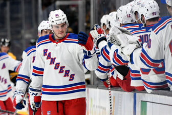 Rangers’ Sammy Blais returns to the ice after ACL surgery