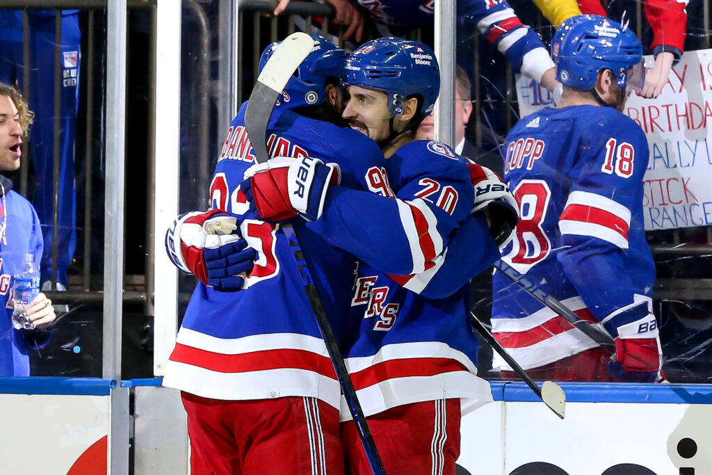 Mika Zibanejad Chris Kreider Poster New York Rangers 