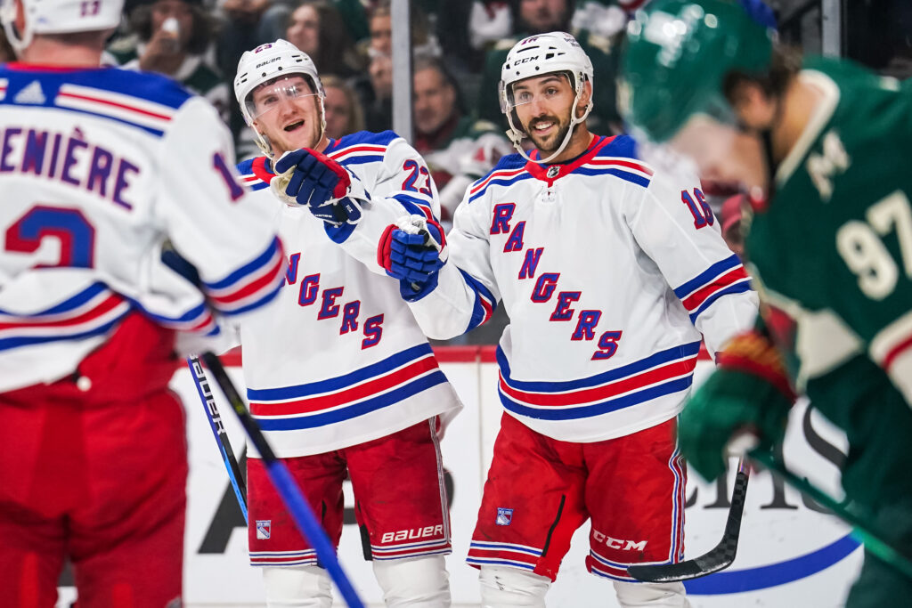 new york rangers adam fox vincent trocheck